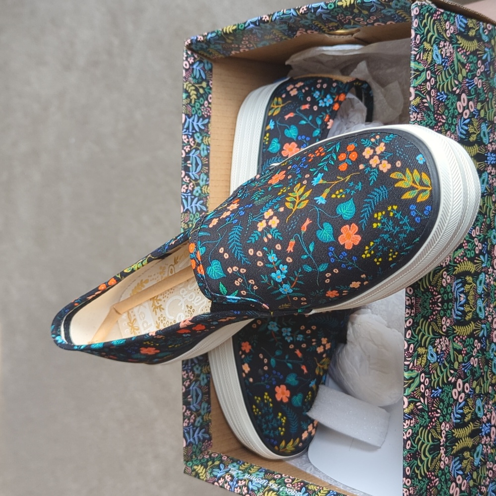 Rifle Paper Co by Keds Wildwood Platform Slip Ons
